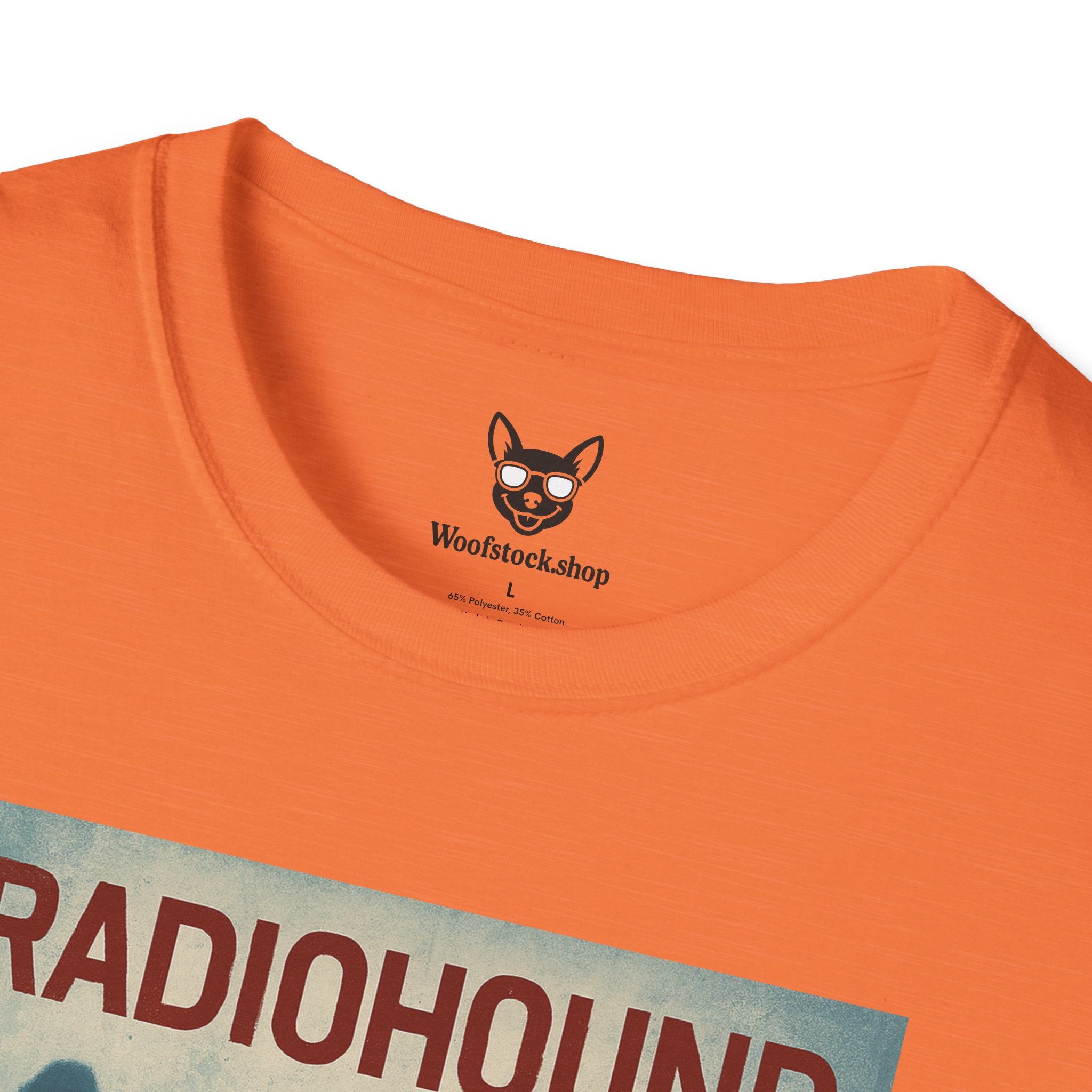 Radiohead Concert Poster Dog Parody Unisex Softstyle T-Shirt -- Funny Rock Tee for Music and Dog Lovers